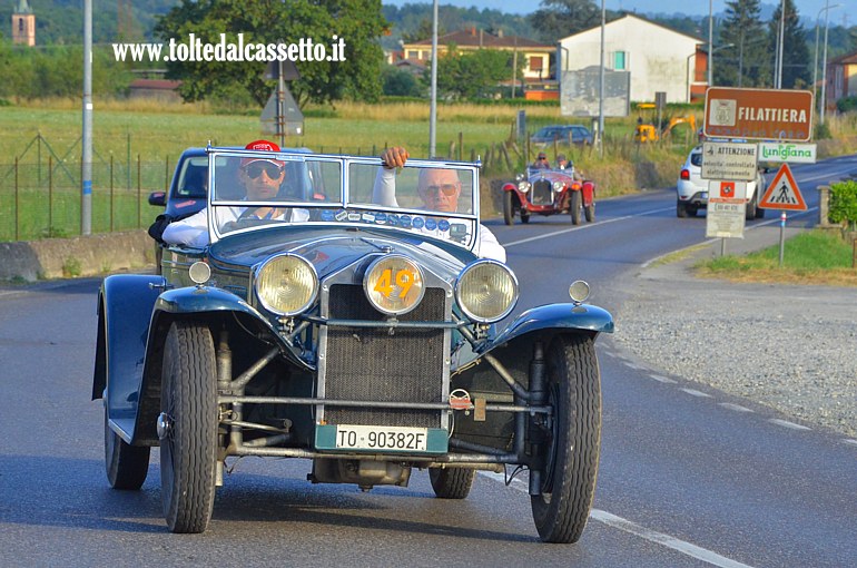 MILLE MIGLIA 2025 - Lancia Lambda Spider Tipo 221 anno 1929 (Equipaggio: Andrea Luigi Belometti e Cristian Ricca - Numero di gara: 49)