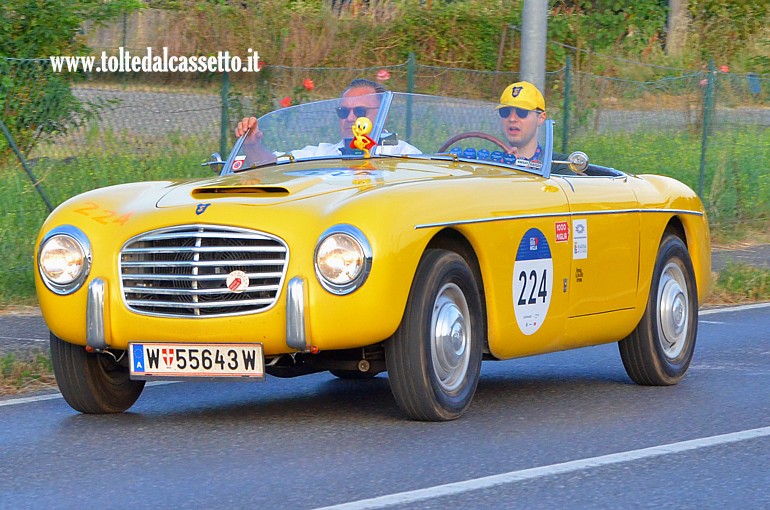 MILLE MIGLIA 2025 - Siata Daina Gran Sport Stabilimenti Farina anno 1951 (Equipaggio: Johannes Zieser e Alexander Zieser - Numero di gara: 224)