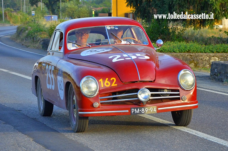 MILLE MIGLIA 2025 - Stanguellini 1100 Berlinetta Bertone anno 1947 (Equipaggio: Alexander Fockema Wurfbain e Martijn Haitsma Mulier - Numero di gara: 162)