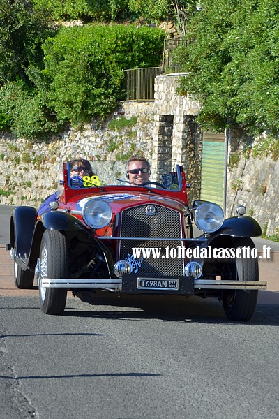 GRAN PREMIO TERRE DI CANOSSA 2016 - La Alfa Romeo 4R Zagato di Bazhenin e Bazhenina (numero di gara 88)