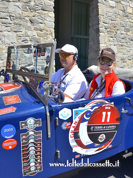 GRAN PREMIO TERRE DI CANOSSA 2018 (Portovenere) - OM 665 Superba S anno 1928 dei russi Bazhenin e Bazhenina (numero di gara 11 - Scuderia Classic Cars Club Mosca)