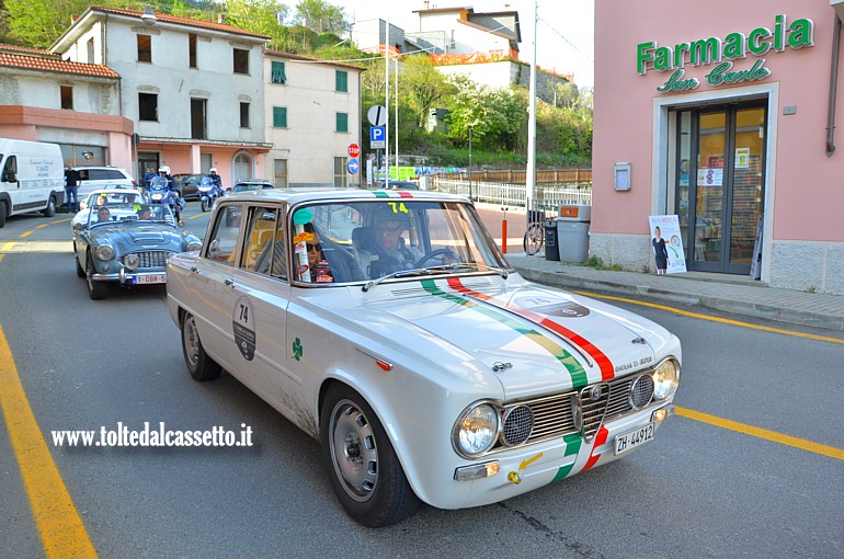 GRAN PREMIO TERRE DI CANOSSA 2019 (Val di Vara) - Alfa Romeo Giulia TI Super del 1964 (Equipaggio: Scheibler M. e Scheibler L. (CH) - Numero di gara: 74 - Team: Amici Senza Frontiere)