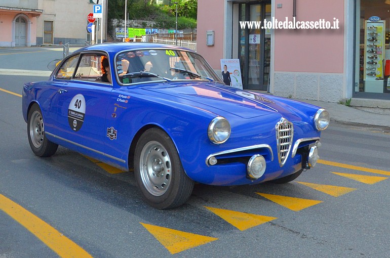 GRAN PREMIO TERRE DI CANOSSA 2019 (Val di Vara) - Alfa Romeo Giulietta Sprint Alleggerita del 1956 (Equipaggio: Poole R. e Poole C. (UK) - Numero di gara: 40 - Team: Retro Rally Group)