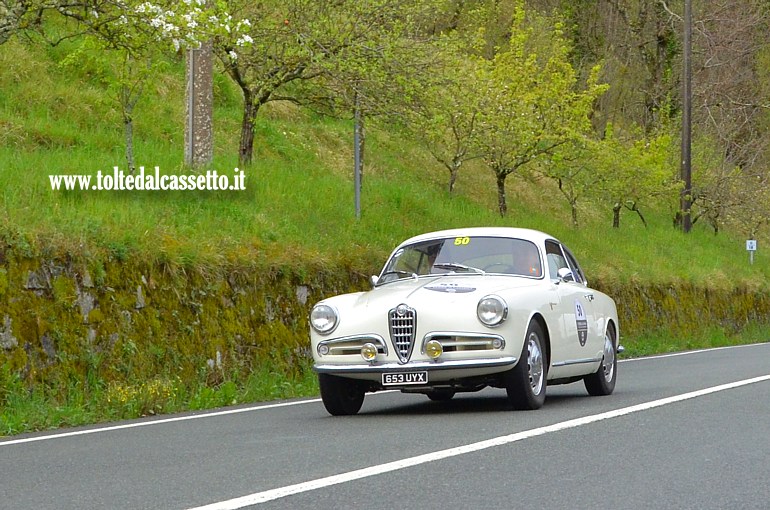 GRAN PREMIO TERRE DI CANOSSA 2019 (Fivizzano) - Alfa Romeo Giulietta Sprint Veloce del 1958 (Equipaggio: Rawson K. e Rawson V. (UK) - Numero di gara: 50 - Team: Southwood Collection)