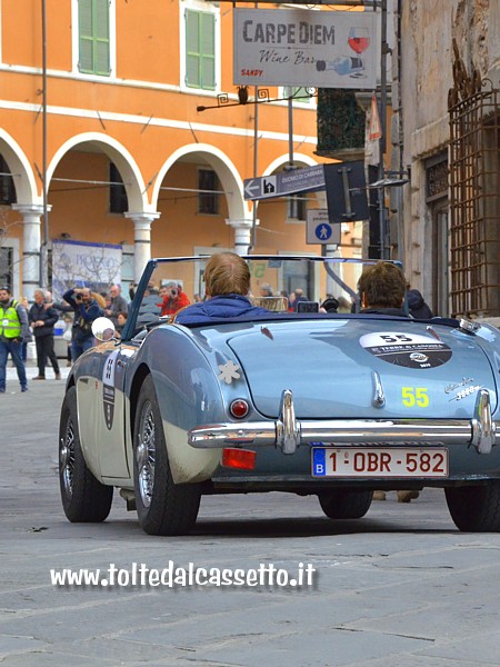 GRAN PREMIO TERRE DI CANOSSA 2019 (Carrara) - Austin Healey 3000 MKI anno 1960 condotta dai belgi Claes R. e Briers L. (numero di gara 55)