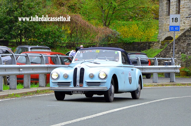 GRAN PREMIO TERRE DI CANOSSA 2019 (Fivizzano) - Bristol 400 Farina Convertibile del 1949 (Equipaggio: Berry A. e Goodman H. (UK) - Numero di gara: 26)