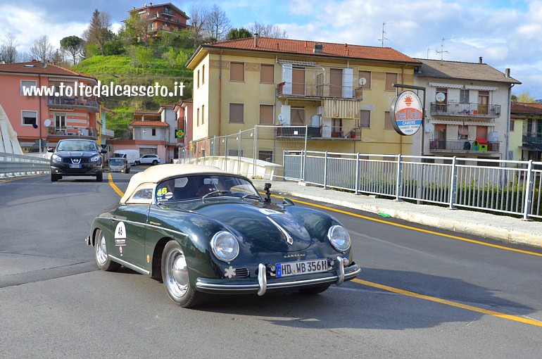 GRAN PREMIO TERRE DI CANOSSA 2019 (Val di Vara) - La Porsche 356 B Speedster anno 1956 condotta dai tedeschi Burgmeier W. e Burgmeier T. (numero di gara 46)