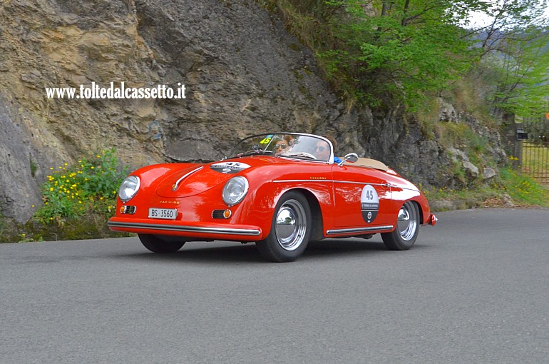GRAN PREMIO TERRE DI CANOSSA 2019 (Carrara) - Porsche 356 Speedster del 1956 (Equipaggio: Marlin E. e Schnitzler A. (AT) - Numero di gara: 45 - Team: Amici Senza Frontiere)