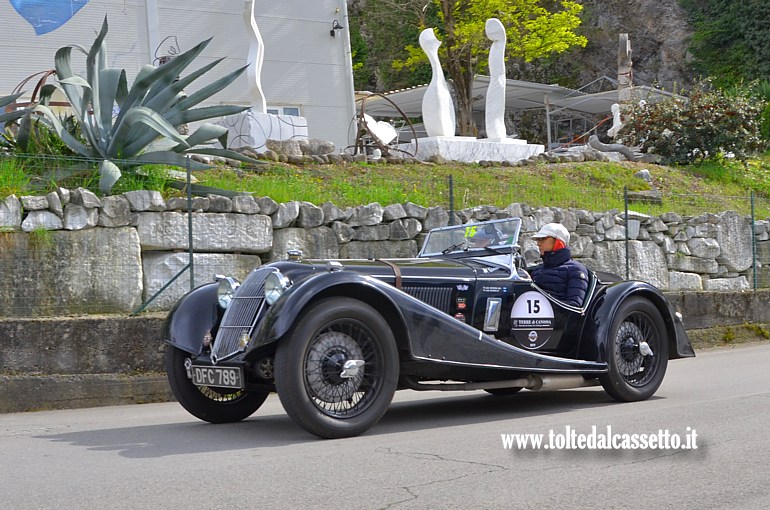 GRAN PREMIO TERRE DI CANOSSA 2019 (Carrara) - Riley Sprite TT del 1936 (Equipaggio: Zerbini L. e De la Iglesia S. (AR) - Numero di gara: 15 - Team: Squadra Tartaruga Argentina)