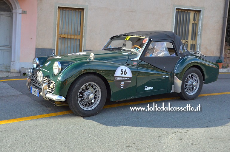 GRAN PREMIO TERRE DI CANOSSA 2019 (Val di Vara) - Triumph TR3 A anno 1960 condotta dagli italiani Bersella G. e Stecconi F. (numero di gara 56)