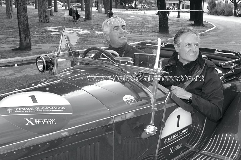 GRAN PREMIO TERRE DI CANOSSA 2020 - Ritratti a bordo della loro Alfa Romeo 6C 1750 SS Zagato i vincitori assoluti della X edizione Alberto Aliverti e Stefano Valente