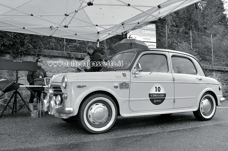 GRAN PREMIO TERRE DI CANOSSA 2020 - Gli olandesi Cornis Filius e Maria Filius-van Straalen a bordo delle loro Fiat 1100/103 anno 1955 (Scuderia: Residentie Rally Team - Numero di gara: 10)