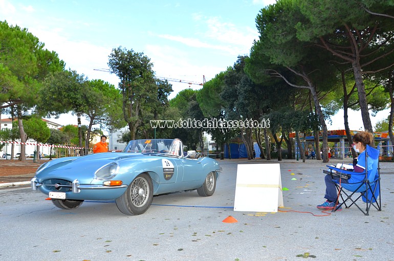 GRAN PREMIO TERRE DI CANOSSA 2020 - La Jaguar E-Type S1 OTS anno 1961 degli svizzeri Schneeberger H.M e Schneeberger M. (Team: Scuderia Ticino - Numero di gara: 26)