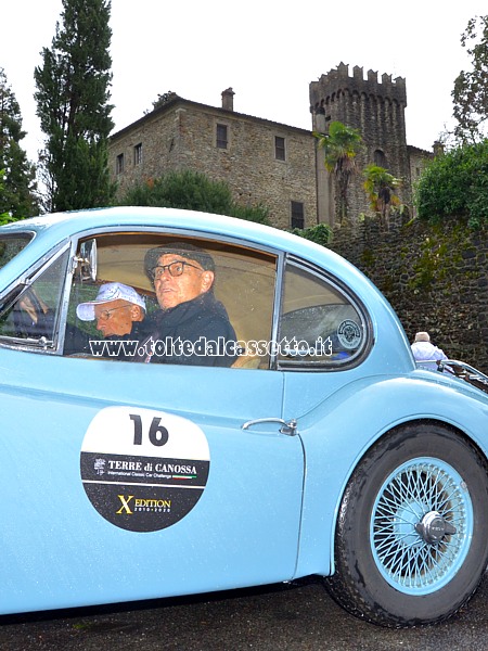 GRAN PREMIO TERRE DI CANOSSA 2020 - Gli svizzeri Henne e Wirth a bordo della loro Jaguar XK 140 SE FHC anno 1956 (Numero di gara: 16)