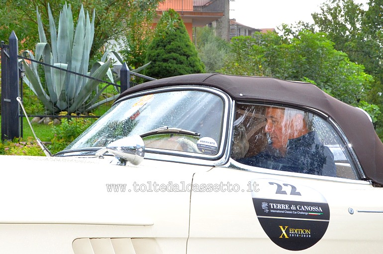 GRAN PREMIO TERRE DI CANOSSA 2020 - La Mercedes 300 SL anno 1957 dei britannici Beighton e Beighton (Numero di gara: 22)