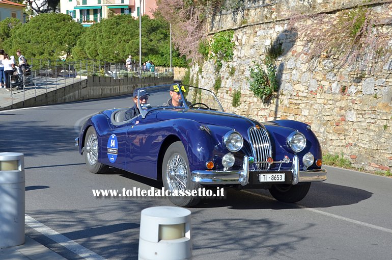 GRAN PREMIO TERRE DI CANOSSA 2016 - La Jaguar XK 140 OTS di Graidi e Gasparini (numero di gara 54)