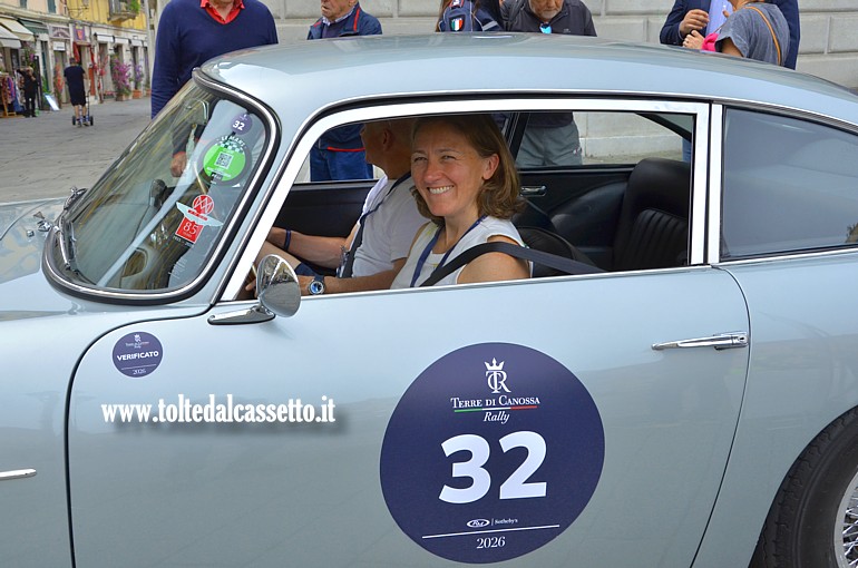 TERRE DI CANOSSA RALLY 2026 - Aston Martin DB4 del 1964 (Equipaggio: Stafford Lancaster e Anne-Louise Lancaster (UK) - Numero di gara: 32 - Team: Marylebone Racing Club)