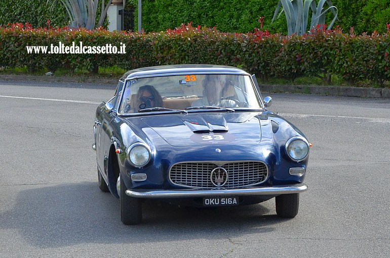 TERRE DI CANOSSA RALLY 2026 - Maserati 3500 GTI del 1962 (Equipaggio: Rob Irvine e Elaine Rowe (UK) - Numero di gara: 33)