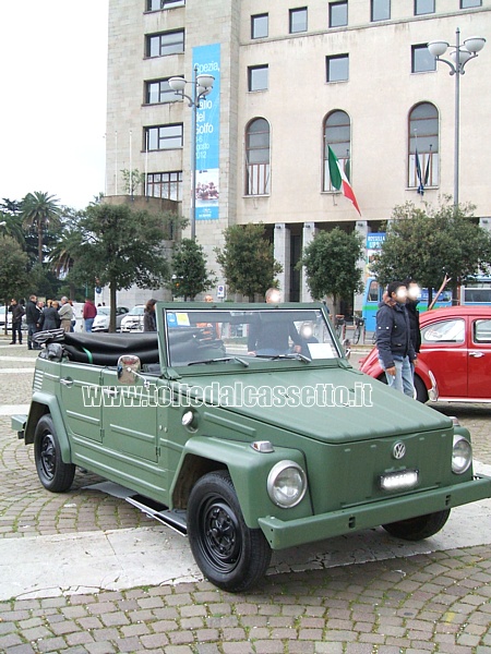 Volkswagen PESCACCIA del 1976 - Motore: 4 cilindri raffreddato ad aria forzata / Cilindrata: 1.584 cm3 / Potenza: 44 Cv a 4.400 giri/minuto / Cambio: 4 marce + retromarcia / Velocit max: 110 Kmh