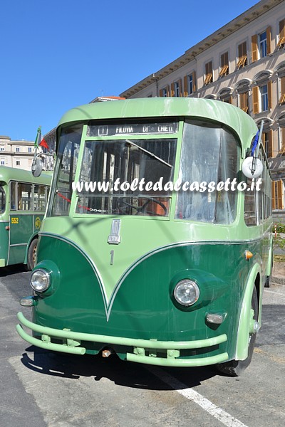 Filobus FIAT 668F/TIBB/Stanga del 1950 che era in servizio col n. 1 presso la Filovia di Chieti (Museo Nazionale Trasporti)