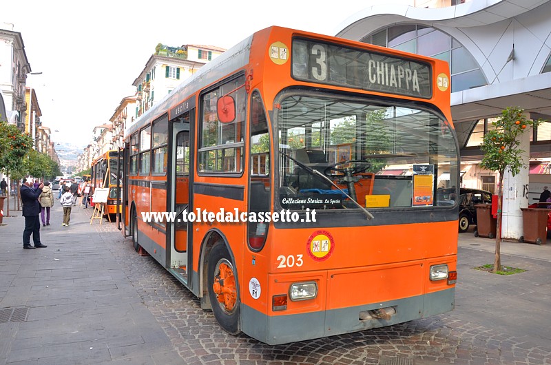 Filobus FIAT 668F/141 Ansaldo Viberti del 1951 (n. 203 ATC La Spezia / Linea 3 Chiappa - Felettino / Collezione AssoFitram)