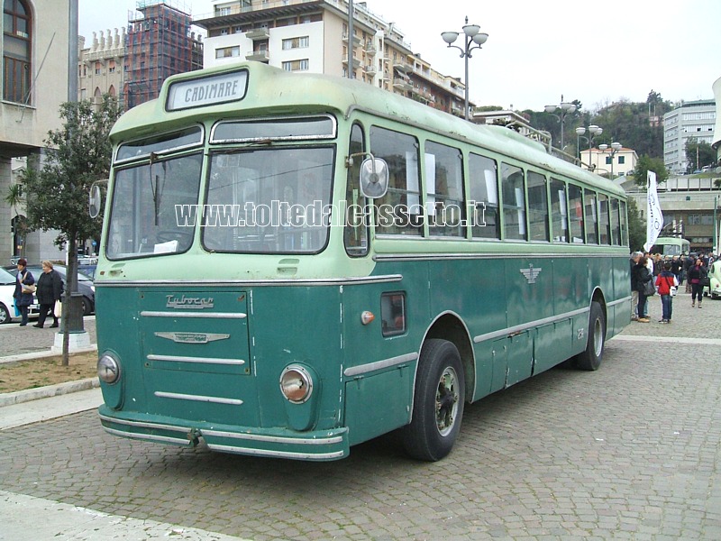 Filobus TUBOCAR SEAC del 1963 - Telaio Alfa Romeo 1000 AF / Equipaggiamento Elettrico: Ansaldo / Motore: AV 296 / Avviatore: CST20101 / Potenza: 140 CV / Velocita max: 60 Km/h / Lunghezza: 11 mt. / Posti: 21 a sedere + 66 in piedi