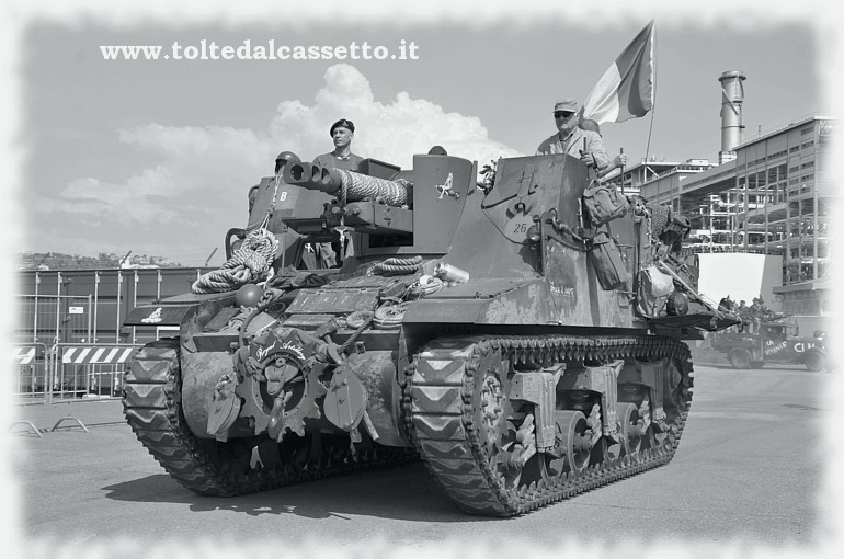 COLONNA DELLA LIBERTA' (La Spezia - Aprile 2018) - Una semovente SEXTON 25 PDR SP Tracked in dotazione alla Royal Artillery (British Army). Il carro era realizzato in Canada ed aveva le fattezze simili all'americano M4 Sherman