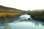 FIUME MAGRA - Tramonto al ponte di Caprigliola-Albiano