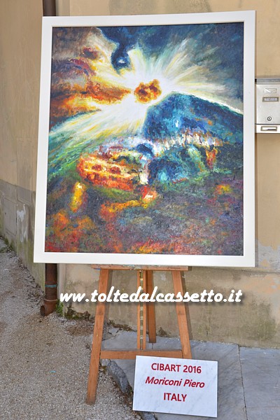 CIBART 2016 (Seravezza) - Quadro di Moriconi Piero esposto in Piazza Carducci