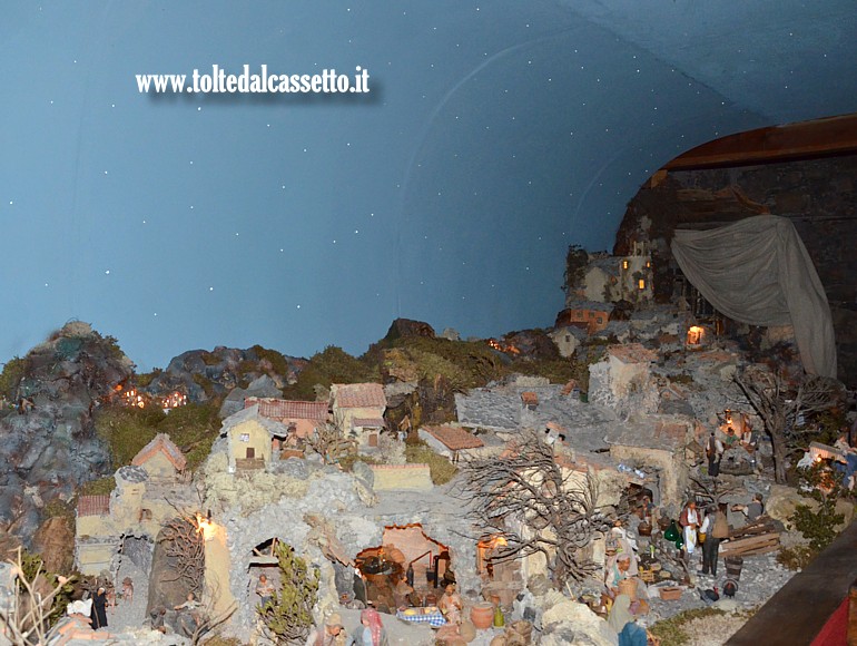 PRESEPE DI PONZANO SUPERIORE - Vista notturna con cielo stellato