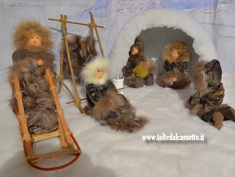 PRESEPE STATICO - La Nativit in un plastico ambientato sui ghiacci del Polo