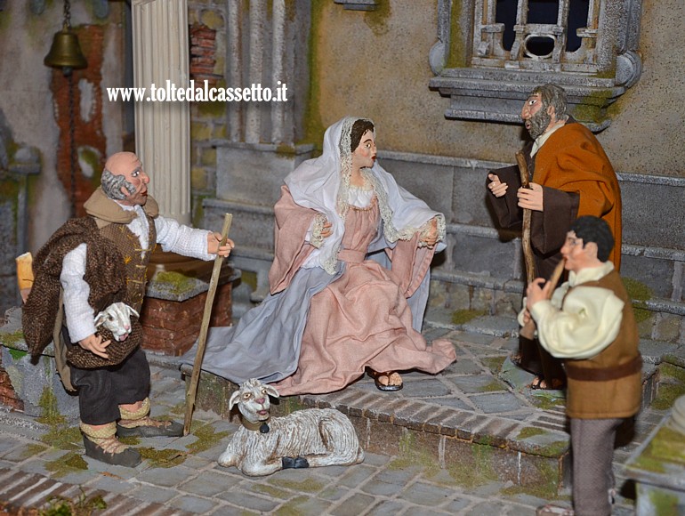 PRESEPE STATICO - I personaggi di Maria e Giuseppe nel plastico in stile napoletano