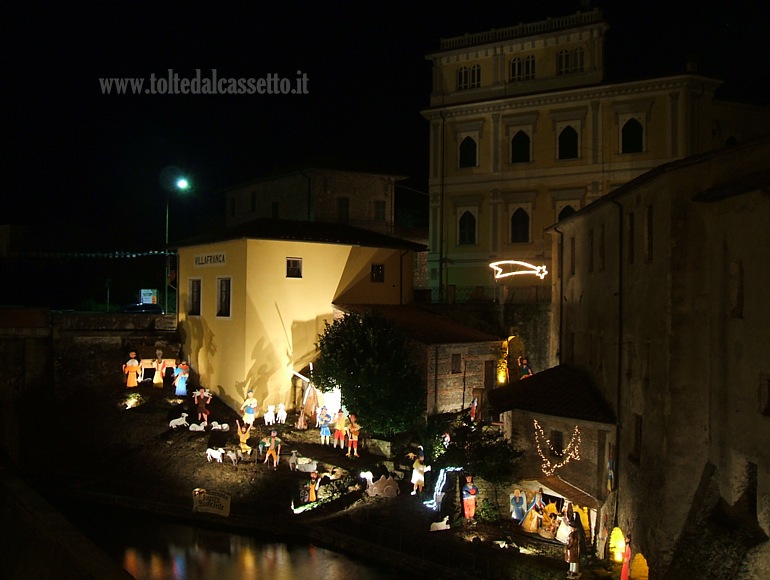 PRESEPE STATICO - Modello con sagome realizzato sul torrente Bagnone a Villafranca Lunigiana