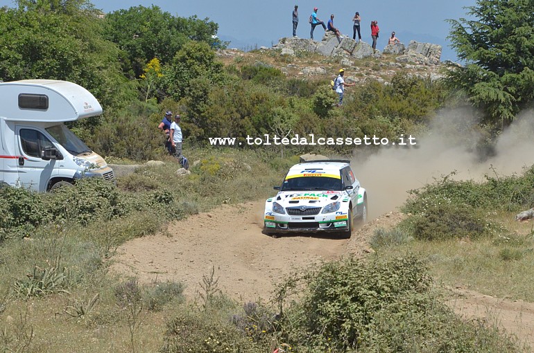 RALLY ITALIA SARDEGNA 2014 - Pablo Biolghini e Giuseppe Morina su Skoda Fabia N/S2000 (n.114 - Campionato Italiano)