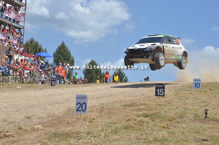 RALLY ITALIA SARDEGNA 2014 - Prova di salto per Scandola e D'Amore su Skoda Fabia (n.101 - Campionato Italiano)