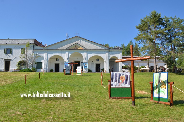 MONTE ARGEGNA - Vista frontale del Santuario della Madonna della Guardia