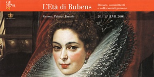 GENOVA 2004 - Il ritratto di Brigida Spinola Doria utilizzato per la promozione della mostra "L'Età di Rubens" tenutasi a Palazzo Ducale dal 20 marzo all'11 luglio