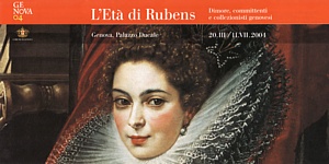 GENOVA 2004 - Il ritratto di Brigida Spinola Doria utilizzato per la promozione della mostra "L'Et di Rubens" tenutasi a Palazzo Ducale dal 20 marzo all'11 luglio