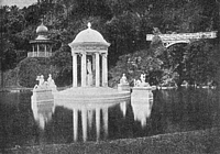 GENOVA (Pegli) - Villa Durazzo-Pallavicini: il Tempio di Diana (fotografia di inizio '900)