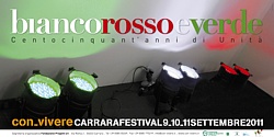 Logo "CON-VIVERE FESTIVAL" Carrara 8/9/10 settembre 2011 - (Bianco, Rosso e Verde - Centocinquant'anni di unità) Logo "CON-VIVERE FESTIVAL" Carrara 8/9/10 settembre 2011 - (Bianco, Rosso e Verde - Centocinquant'anni di unità)