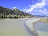 VEZZANO LIGURE - Paesaggio invernale con fiume Magra