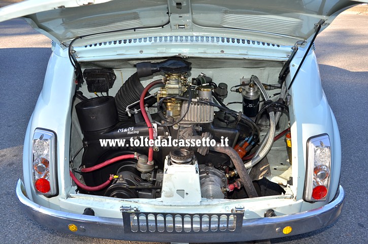 TUNING - Vano motore di Fiat 500 elaborata M & M Racing