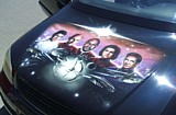 TUNING - Cofano di OPEL Astra dove sono aerografati i personaggi della serie STAR TREK