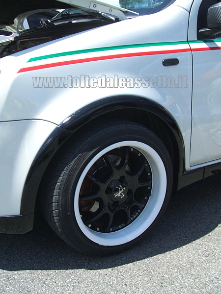 TUNING - Cerchio in lega Kesking Tuning con pneumatico Nankang NS-2 Ultra Sport, montati su una Panda 1000