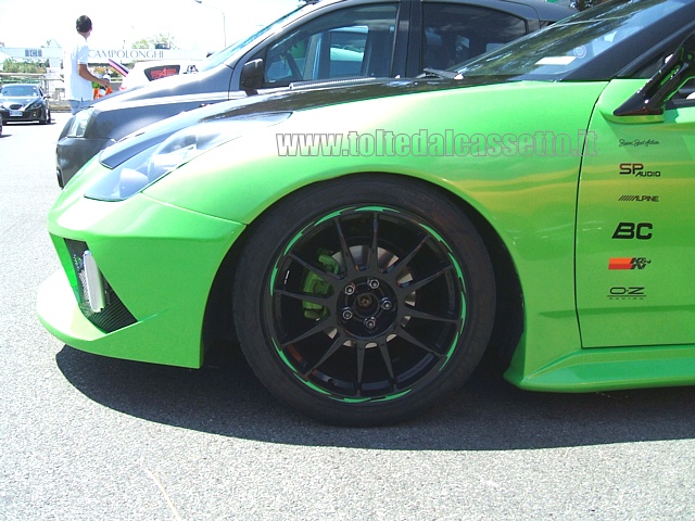 TUNING - Cerchio in lega OZ Racing Superleggera con pneumatico Federal Super Steel 595 (montati su una Toyota Celica)