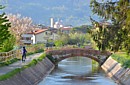 CANALE LUNENSE (Pista Ciclabile) - Congiunzione ottica con la Pieve di Santo Stefano di Magra