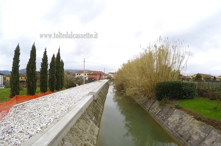 CANALE LUNENSE - Lavori per il rifacimento della pista ciclopedonale a Castelnuovo Magra