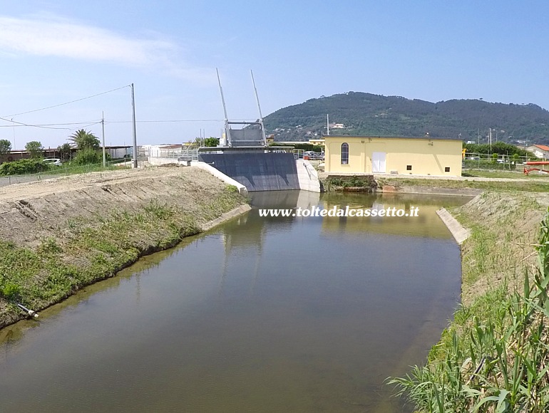 CANALE LUNENSE - Bocca d'entrata del nuovo scolmatore di Marinella di Sarzana