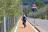 CICLOVIA TIRRENICA - Il nuovo tratto lungo Viale Malaspina a Caniparola di Fosdinovo