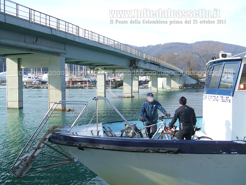 AMEGLIA - Come si presentava il Ponte della Colombiera ante crollo del 25 ottobre 2011 dovuto alla piena del Magra